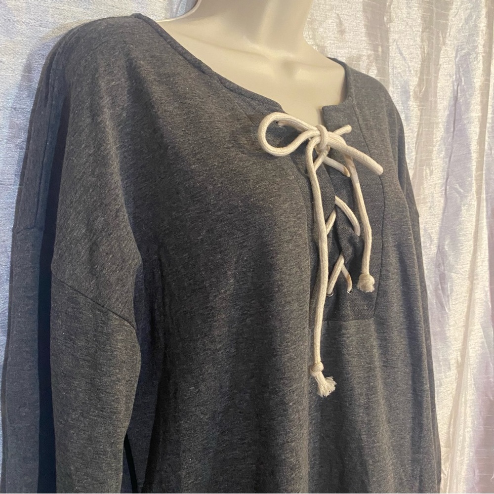 Simple by Suzanne Betro tunic dress with pockets SZ L, no fabric tag GUC